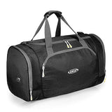 G4Free Gym Bag with Shoes Compartment Large 50L Sports Duffel Bag for Men and Women (Black)
