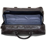 Ben Sherman 20" Travel Duffel Vegan Leather Weekender Carry-On Duffle Luggage/Gym Bag for Men & Women, Brown
