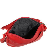 Le Donne Leather Flap Over Shoulder Bag (Cafã©)