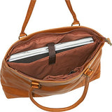 Le Donne Leather Women'S Laptop/Handbag Brief (Cafã©)