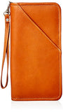 Piel Leather Executive Travel Wallet, Saddle