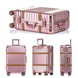 Unitravel Vintage Suitcase Hardshell Rolling Luggage Spinner Trolley Case With Tsa Lock