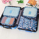 Travel Packing Cubes 6pcs/set Large Capacity Clothing Sorting Organize Bag Storage Package Men,Leopard