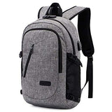 Itopfox Travel Laptop Compartment Backpack USB/Headphone Port Rucksack Computer Bag Anti-Thief Code