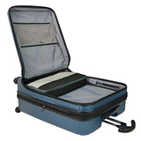 Traveler’S Choice Barcelona 100% Polycarbonate Durable Hardshell Expandable Front Opening Dual