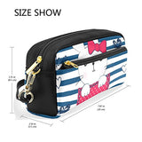 Colourlife Cute Bunny Girl Pocket Pu Leather Pencil Case Holder Pouch Makeup Bags For Boys Girls
