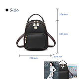 Gashen Women'S Mini Pu Leather Backpack Purse Casual Drawstring Daypack Convertible Shoulder Bag