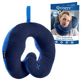 BCOZZY Chin Supporting Patented Travel Pillow - Prevents The Head from Falling Forward in Any Sitting Position, Providing Comfort and Support for The Neck and Head. Adult Size (Navy)