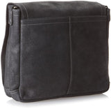 David King & Co. North South Laptop Messenger, Black, One Size