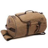 Baosha Hb-26 3-Ways Vintage Canvas Men Holdall Weekend Travel Duffel Bag Backpack Messenger
