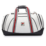 Fila Unisex Striker Duffle Bag, White, Navy, Chinese Red, One Size