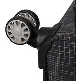 It Luggage 26.8" Stitched Squares 8 Wheel Lightweight Expandable Spinner, Flint Grey