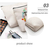 K Initial Monogram Personalized Travel Makeup Bag,Cosmetic Bag Pencil Pouch Gifts with Zipper Waterproof(Makeup bag-Letter K)
