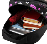 Hynes Eagle Sweetheart Pattern Kids Backpack Black