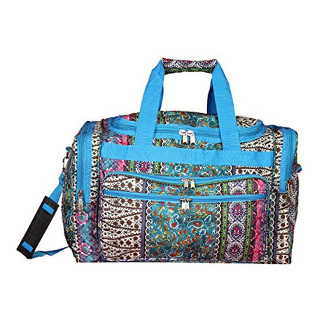 World Traveler 19" Duffle Duffel Bag, Bohemian Blue, One Size