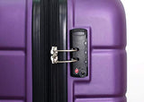 DUKAP Rodez Lightweight Hardside Spinner Luggage 20'' inch - Purple