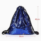 Hakazhi Inc New Sequin Backpacks Glittering Shoulder Bling Bags Reversible Glitter Drawstring