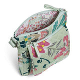 Vera Bradley Iconic RFID Mini Hipster, Signature Cotton, Mint Flowers