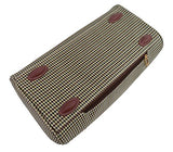 London Fog Cambridge Ii 16" Classic Satchel, Olive Houndstooth