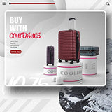 COOLIFE Luggage Expandable Suitcase PC+ABS 3 Piece Set with TSA Lock Spinner Carry on new fashion design (wine red, 3 piece set)