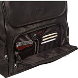 Mancini Leather Goods Columbian 15.6" Laptop Backpack with RFID Secure Pocket