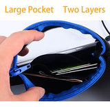 Clothink Running Belt Fanny Pack with Water Bottle Holder Unisex Waist Packs for Sports Black