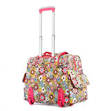 Olympia Deluxe Fashion Rolling Overnighter, Tulip, One Size