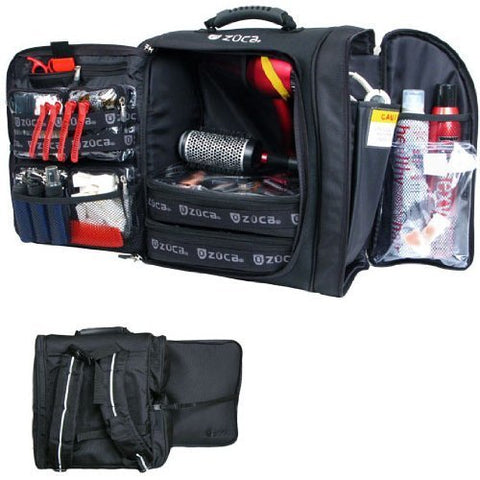 Zuca Artist Backpack With Two Vinyl-Lined Utility Pouches, Black