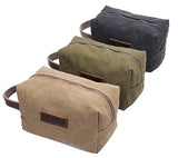 Canvas Travel Toiletry Organizer Shaving Dopp Kit Cosmetic Makeup Bag 9 Inch #B4 (grey)