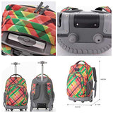 Yexin Oxford Cloth Waterproof Trolley School Bag, Children'S Student Backpack,Large Load,