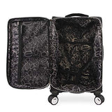 BEBE Women's Carissa 21" Expandable Spinner Carry Tossed Black