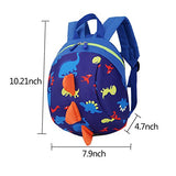 Samber Children Cute Cartoon Backpacks Schoolbag Anti-Loss With Traction Rope (Dark Blue)