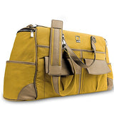 Lencca Alpaque Duffle Luggage Laptop Shoulder Bag For Up To 15.6" Laptop (Mustard Yellow / Cool