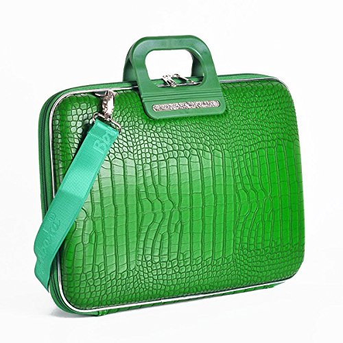 Cocco Bombata Siena Briefcase For 13 Inches - Emerald Green