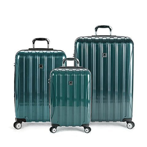 Delsey Luggage Helium Aero 3 Piece Spinner Luggage Set (One Size, Teal)