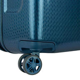 Delsey Luggage Turenne 30" Checked Luggage, Lightweight Hard Case Spinner Suitcase (Blue)