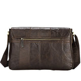 Bison Denim Vintage Genuine Leather Cross Body Messenger Bag Laptop Shoulder Bag Briefcase Brown