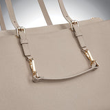 Samsonite Ladies Leather N/S Tote Light Grey