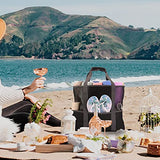 LISM Beach Bag Mesh Beach Bag Waterproof Extra Large Sandproof Tote Bag Kids Toy Bag with Pockets and Zipper Lightweight Picnic Tote Travel Bags