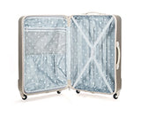 Rockland Luggage 3 Piece Metallic Upright Set, Bronze, Medium