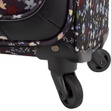 Ninewest Women'S Packmeup 24 In Expandable Spinner, Black Multi Floral Print