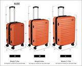 AmazonBasics Hardside Carry On Spinner Travel Luggage Suitcase - 21 Inch, Orange