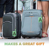 Luggage Tag Initial-Engineered Leather,Individual Letters-Personalized Luggage Tags (K)