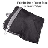 Foldable Duffle Gym Bag Travel Carry On Folding Soft Polyester with Adjustable Shoulder Hand Straps