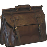 Scully Hand Stained Calf Leather Overnight Workbag (Brown)