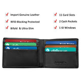 Defway Travel Wallet RFID Blocking Hidden Money Pouch & Neck Passport Holder