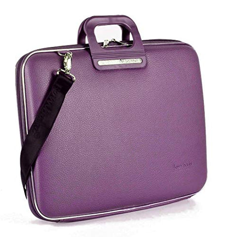 Bombata Bag Firenze Briefcase for 17 Inch Laptop - Plum