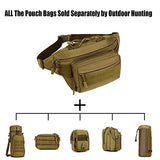 Military Fanny Pack Tactical Waist Bag Pack Waterproof Hip Belt Bag Pouch for Hiking (Jungle camo)
