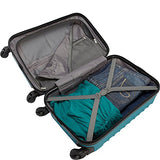 Geoffrey Beene 20 Inch Hardside Vertical Luggage, Teal, One Size