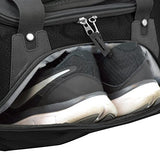 TPRC 21" "Adventure" Rolling Duffel Constructed with Honeycomb Designed RIP-STOP Material Includes Dual Side Pockets and Front Accessory Pocket, Black Color Option